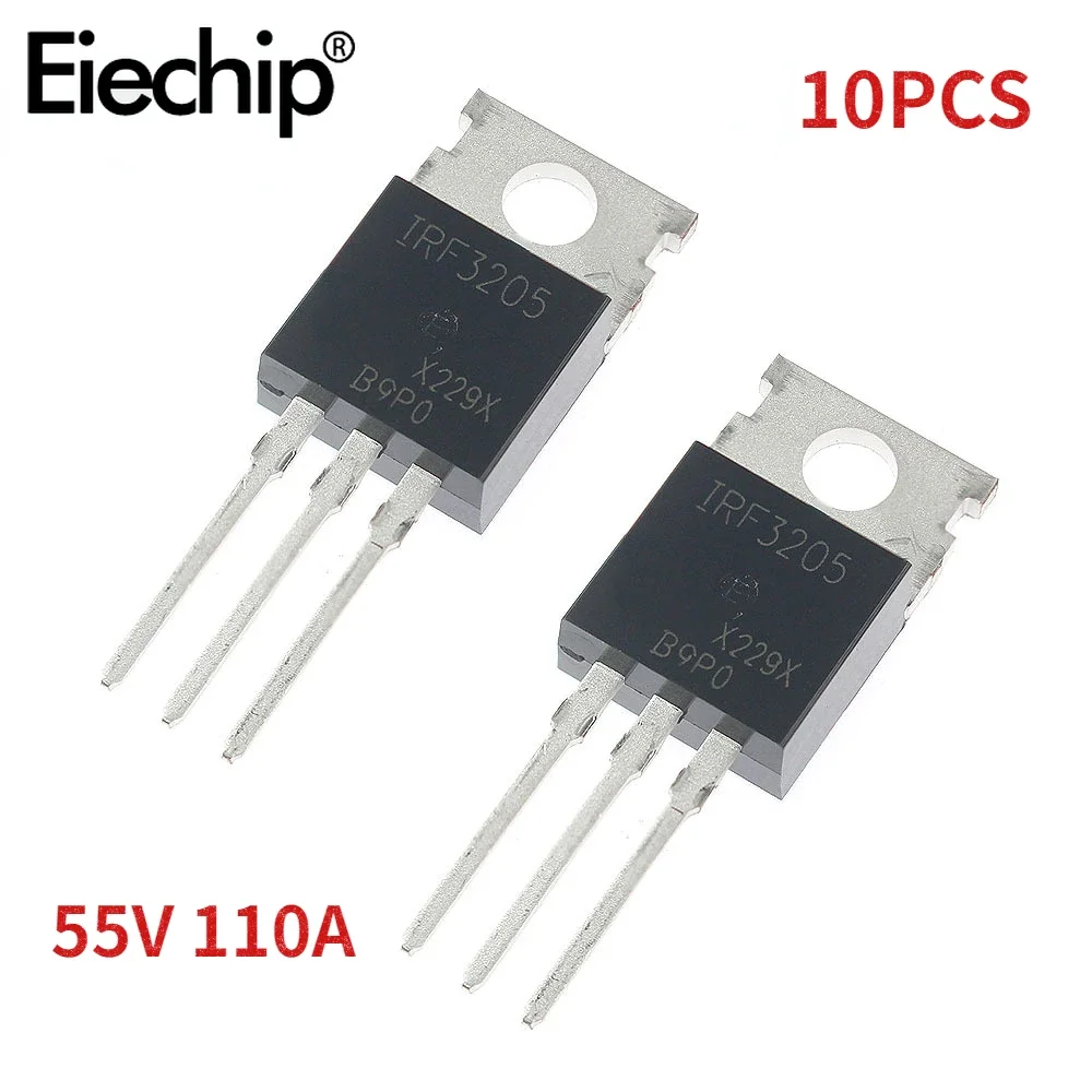 Mosfet Transistor Set - 10 peças irf3205 transistor irf3205pbf 3205