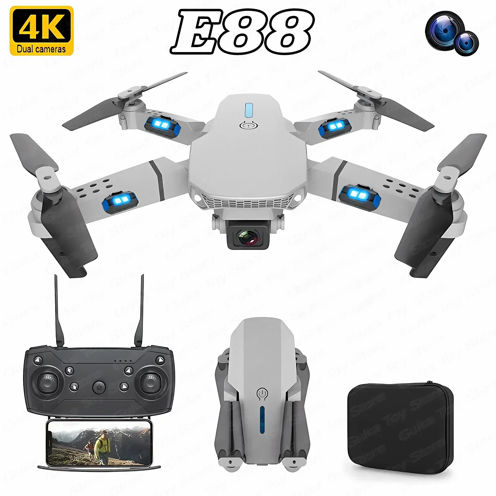 Diy Drone Electronics - E88 pro wifi fpv drone grande
