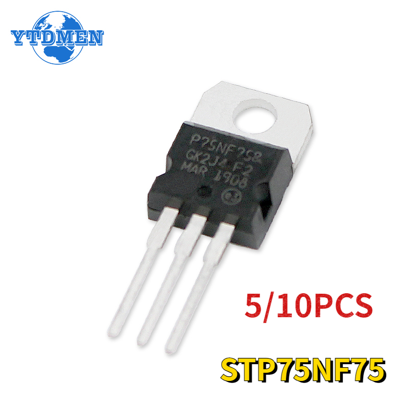 Mosfet Transistor Set - 5/10PCS STP75NF75 Mosfet Transistor P75NF75 75v