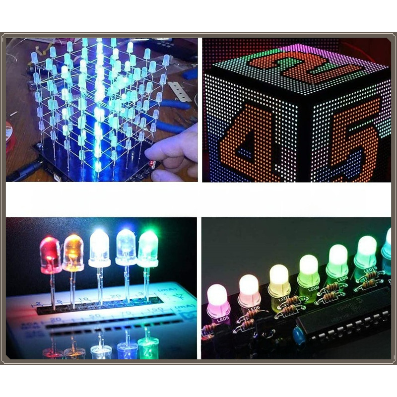 400PCS Diodos LED de 3mm com D - R/Diy Electronics avaliação e preço