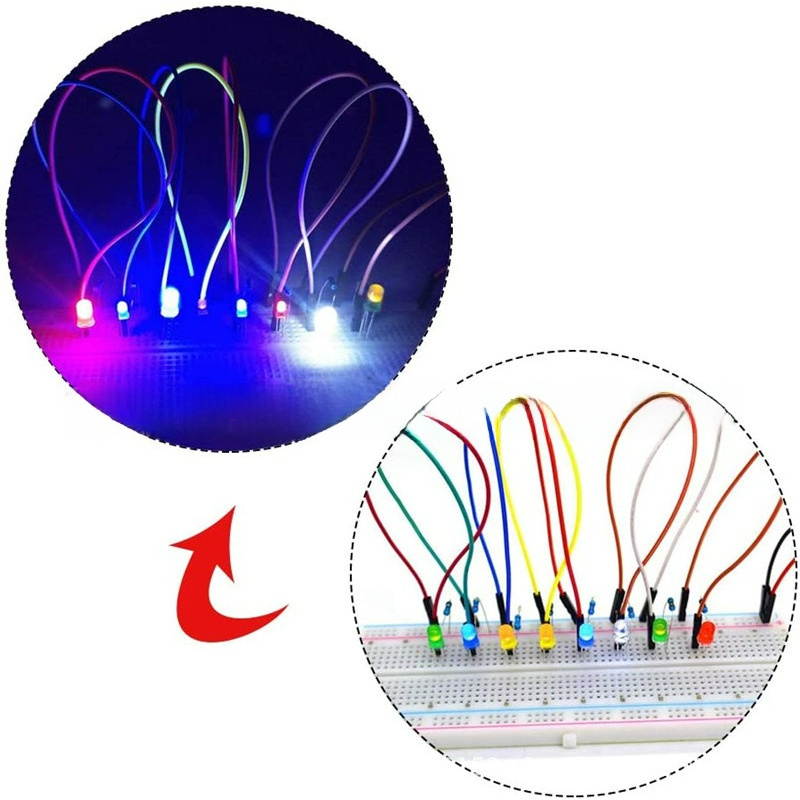 400PCS Diodos LED de 3mm com D - R/Diy Electronics avaliação e preço